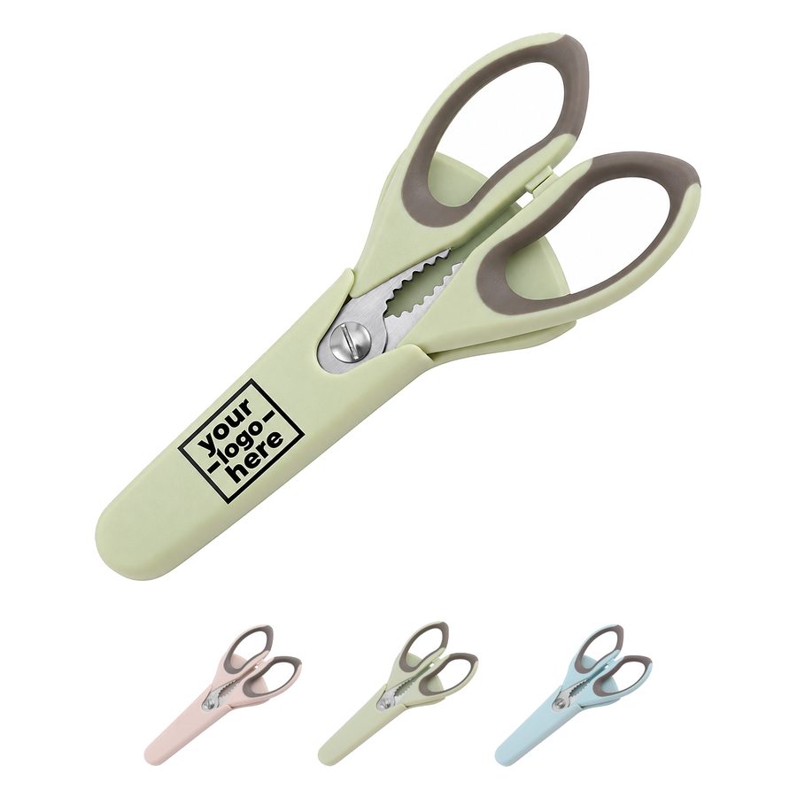 Cushion-Grip Kitchen Scissors With Magnetic Sheath