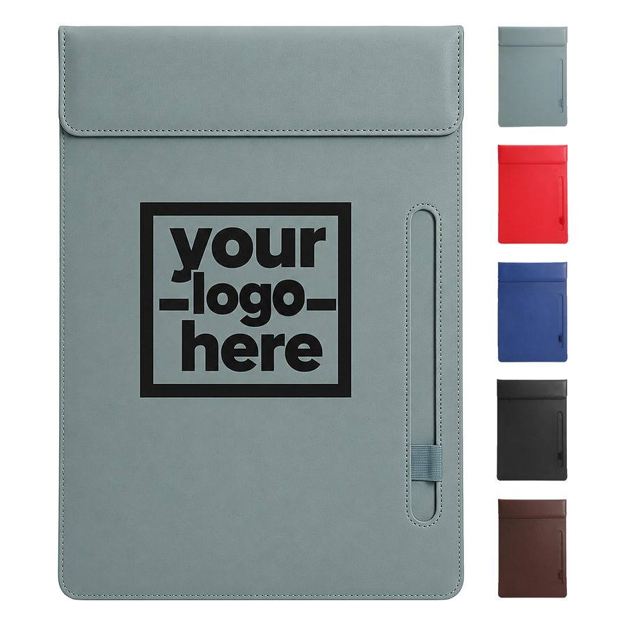 Magnetic-Flap Clipboard With Recessed Pen Holder