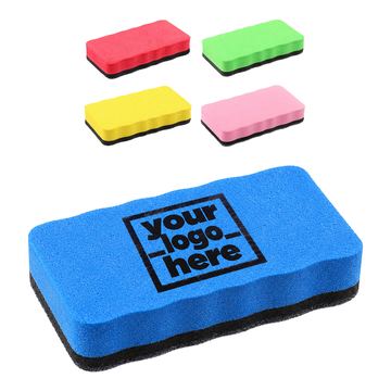 Wave-Edged Magnetic Whiteboard Eraser