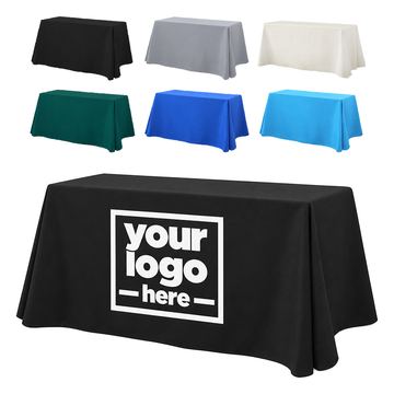 Polyester Table Cover With Rounded Corners