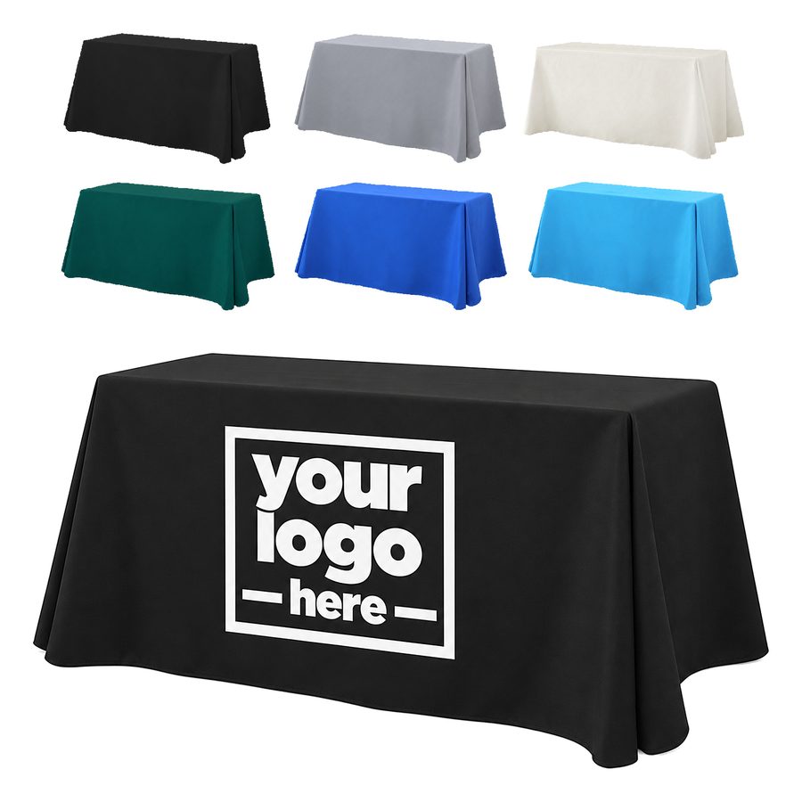 Polyester Table Cover With Rounded Corners