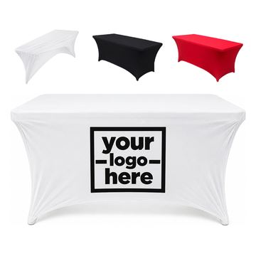 Six-Foot Table Cover With Four Leg Pockets