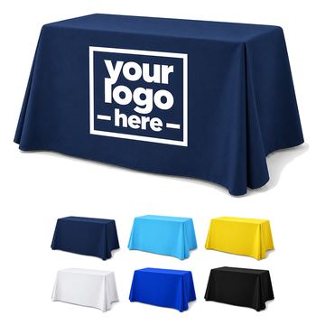Polyester Tablecloth With Four-Sided Drape