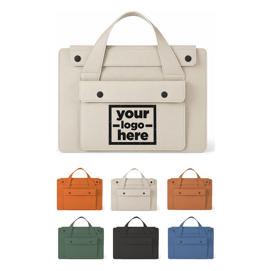Accordion-Style Laptop Briefcase With Front Pocket