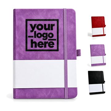 Elastic-Band Hardcover Notebook With Rounded Corners