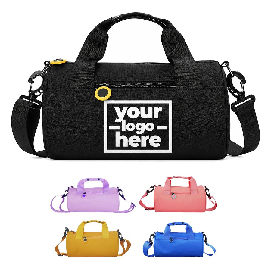Cylindrical Mini Duffel Bag