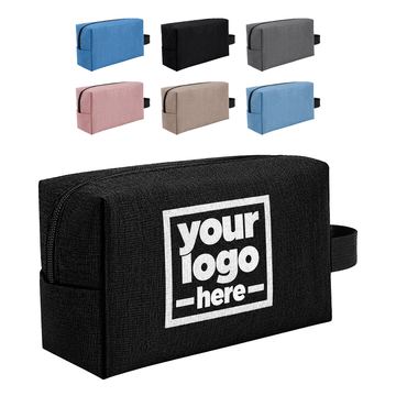 Gusseted Toiletry Bag With Side Carry Loop