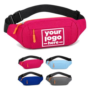 Nylon Fanny Pack With Front Zipper Pocket