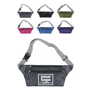Diamond-Textured Nylon Waist Pack