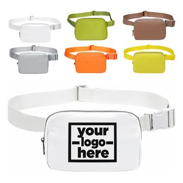 Nylon Fanny Pack With Three Interior Mesh Pockets