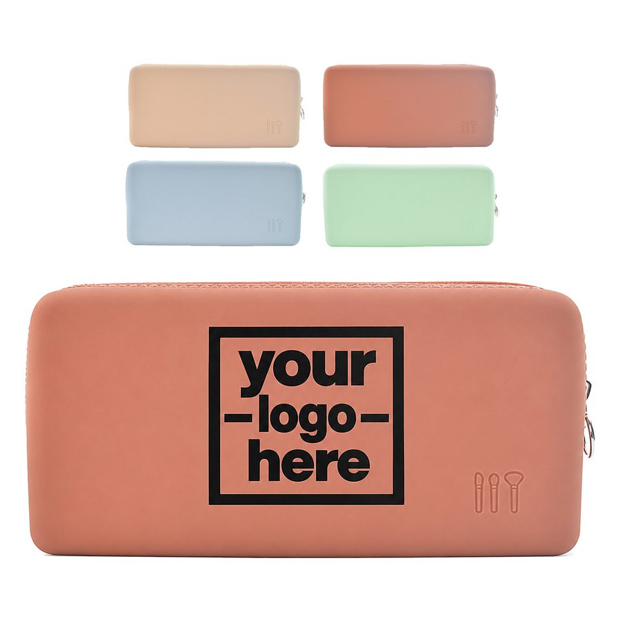 Wide-Opening Silicone Brush Pouch