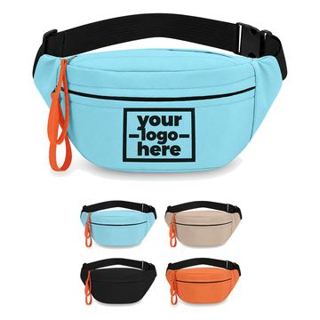 Nylon-Blend Waist Bag With Front Pocket
