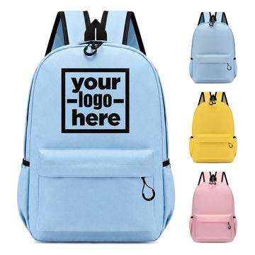Oxford Backpack With Covered Front Pocket