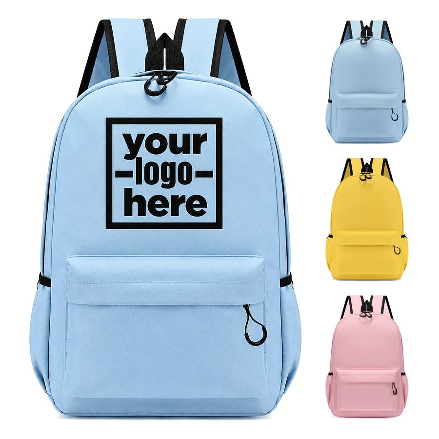 Oxford Backpack With Covered Front Pocket
