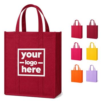 Open-Top Grocery Tote With A Rectangular Base