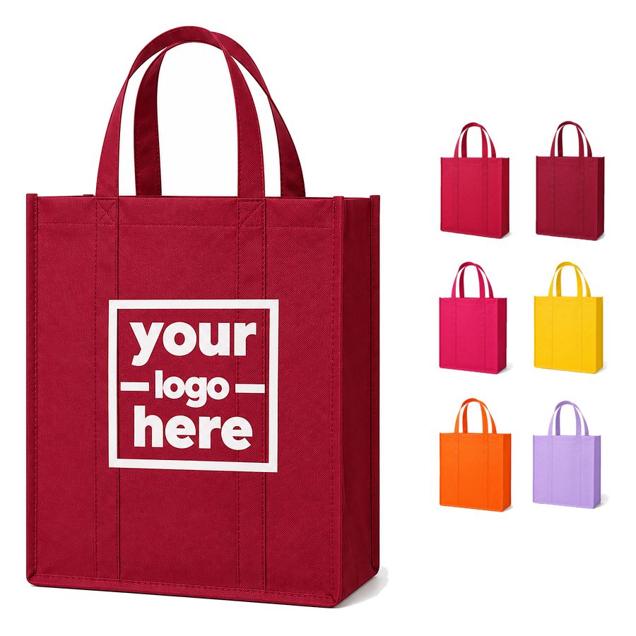 Open-Top Grocery Tote With A Rectangular Base