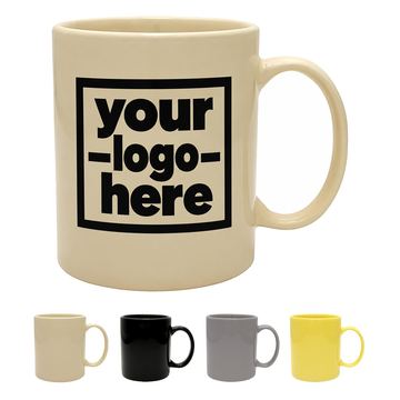 Glossy Eleven-Ounce Ceramic Mug