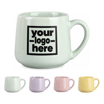 Rounded Ceramic Mug With Loop Handle