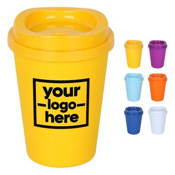 Stackable Polypropylene Coffee Cup With Removable Lid