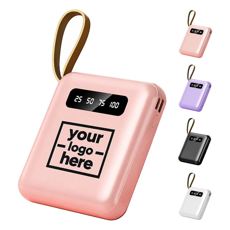 Pocket Power Bank With Battery-Level Indicator