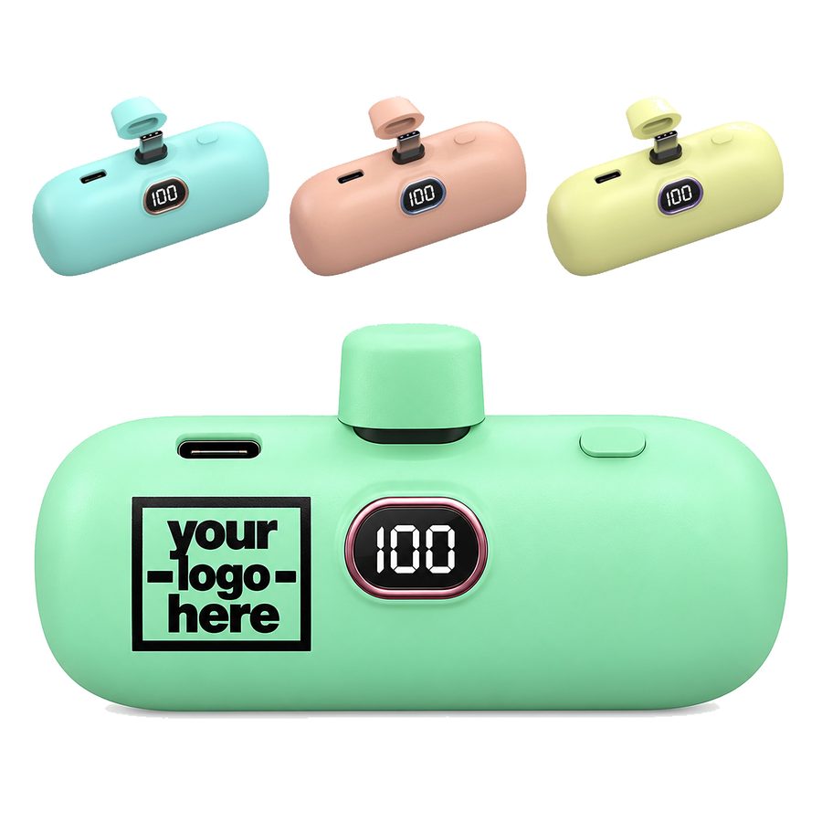 Pocket Power Bank With Digital Battery Display