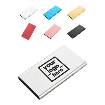 Metal Power Bank With Rounded Long Edges