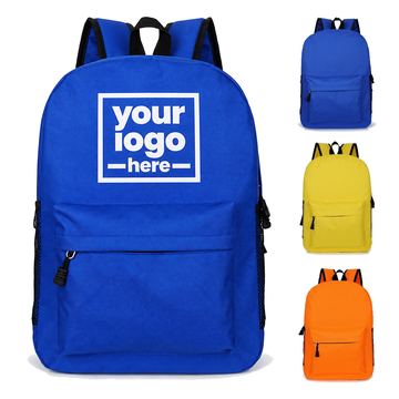Oxford Cloth School Backpack With Front Pocket