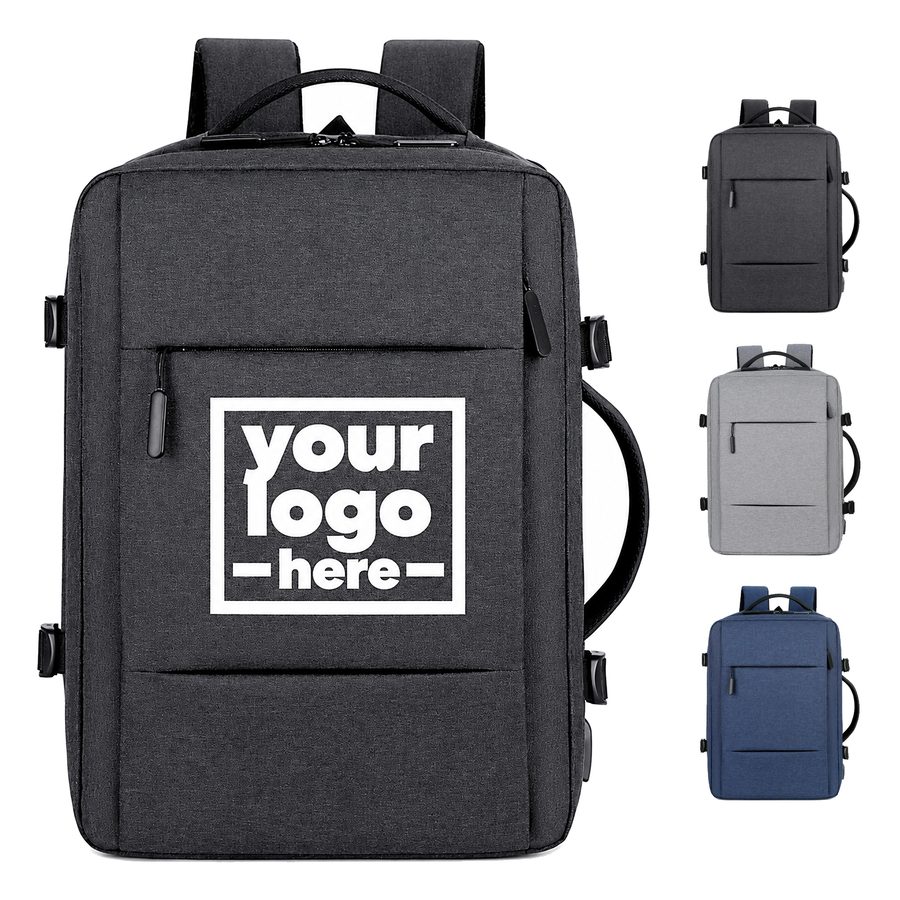 Rectangular Travel Backpack With Dual Carry Handles