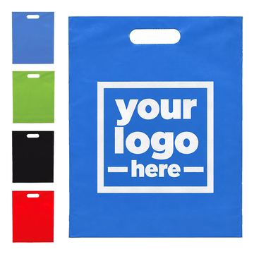 Frosted Retail Bag With Cutout Handles