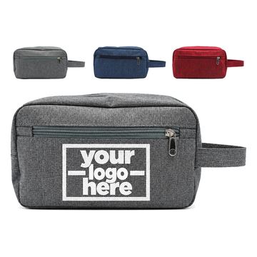 Gusseted Toiletry Bag With Front Pocket