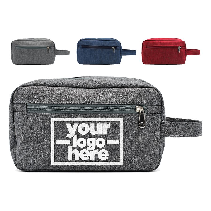 Gusseted Toiletry Bag With Front Pocket