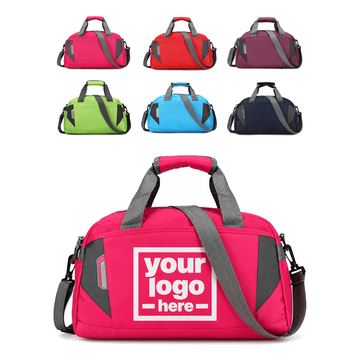 Contrast-Panel Duffel Bag