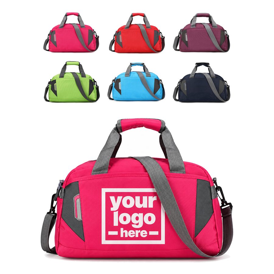 Contrast-Panel Duffel Bag