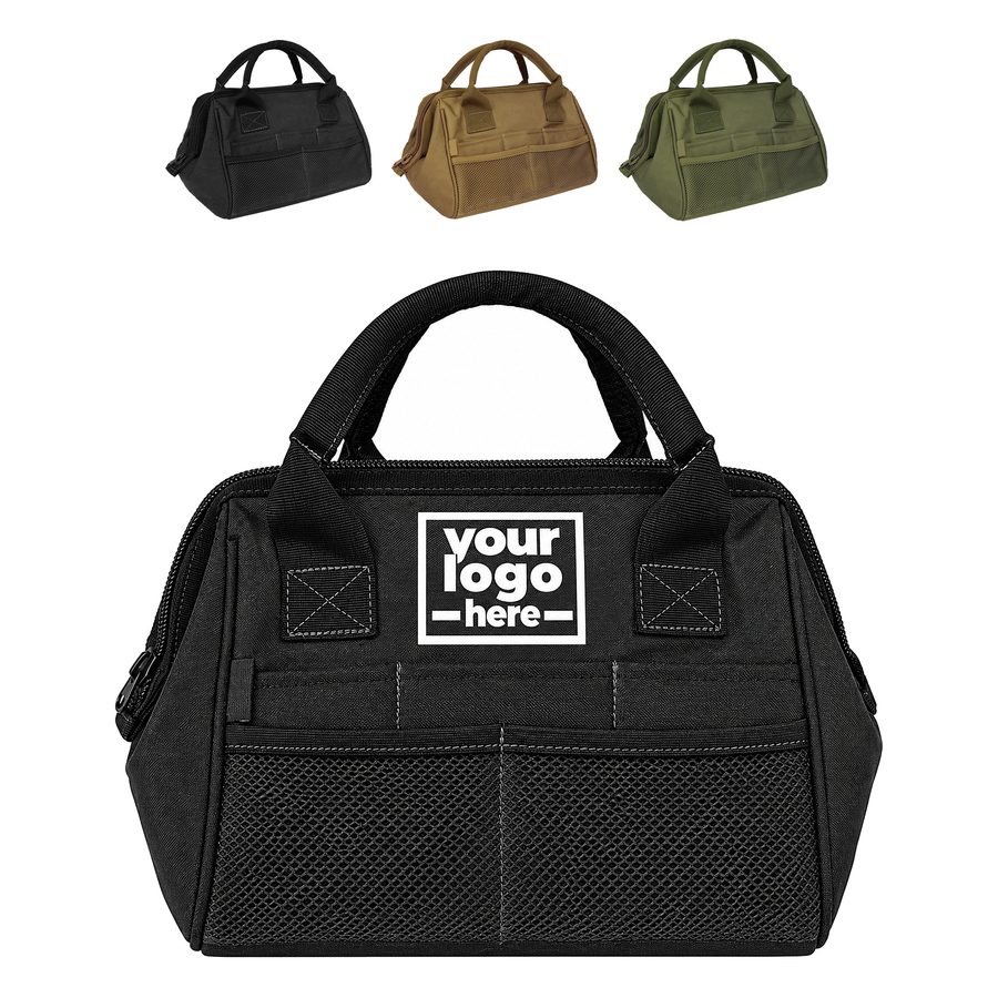 Wide-Opening Oxford Fabric Tool Bag