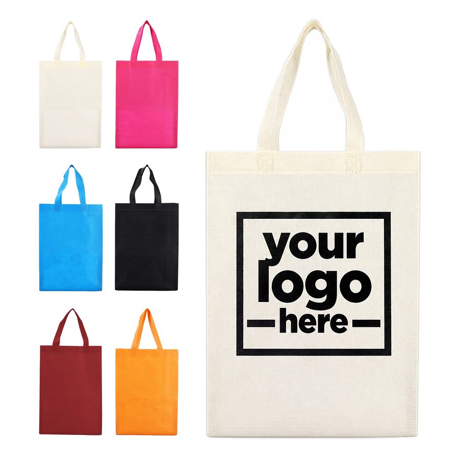 Tall Nonwoven Tote With Reinforced Handles