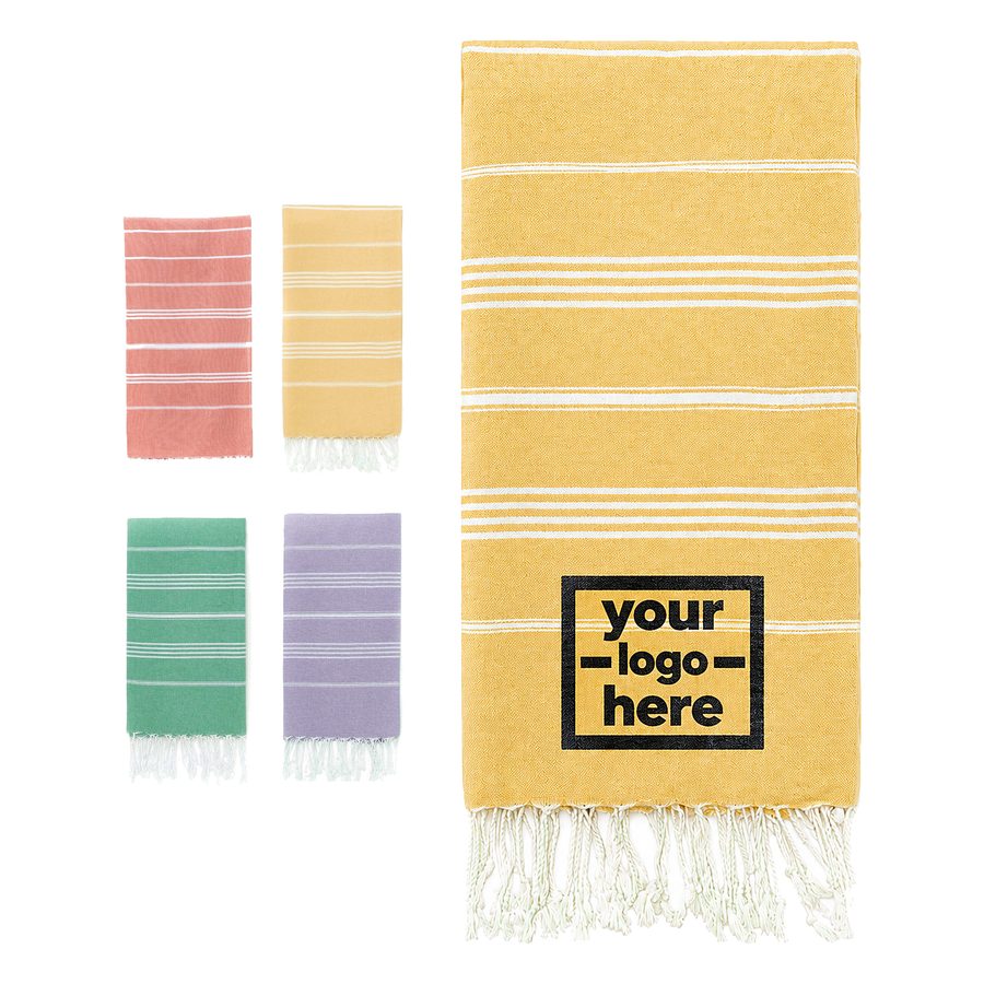 Rectangular Beach Towel With Fringe
