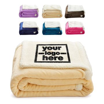 Reversible Microfiber Throw Blanket