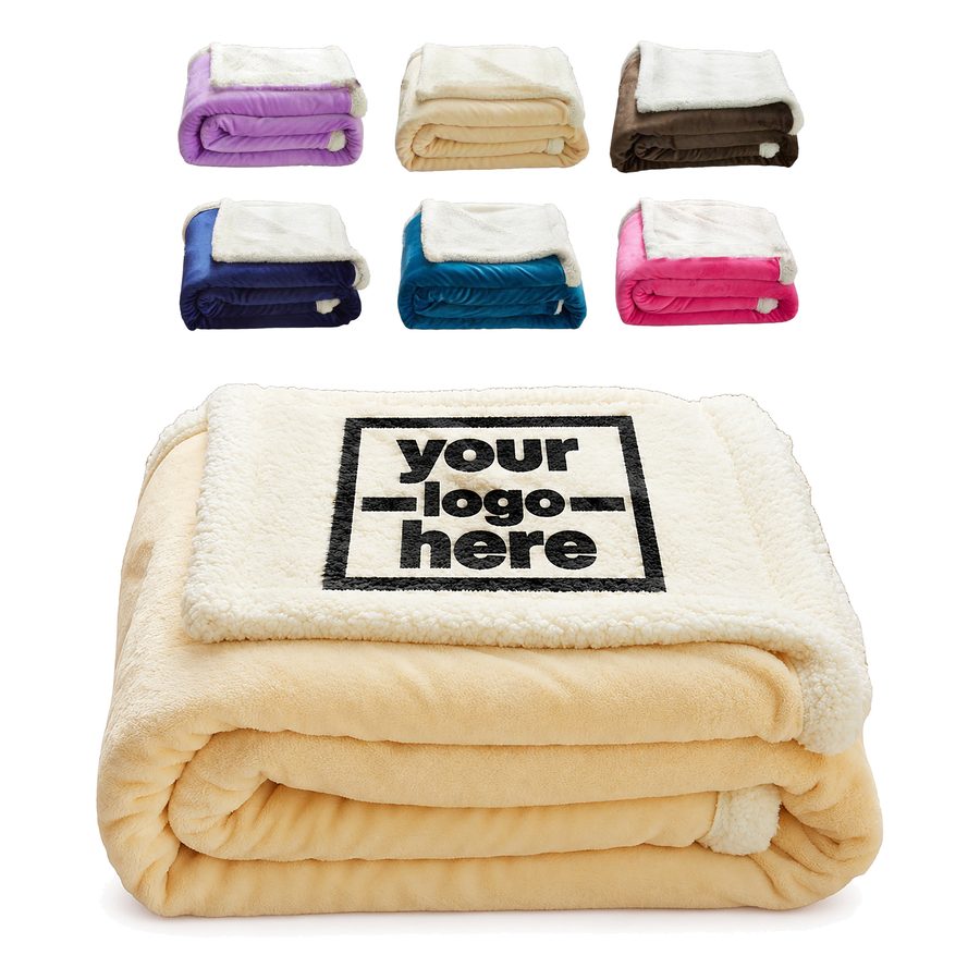 Reversible Microfiber Throw Blanket