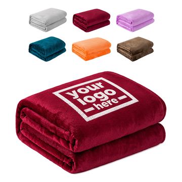 Rectangular Throw With Stitched Edges
