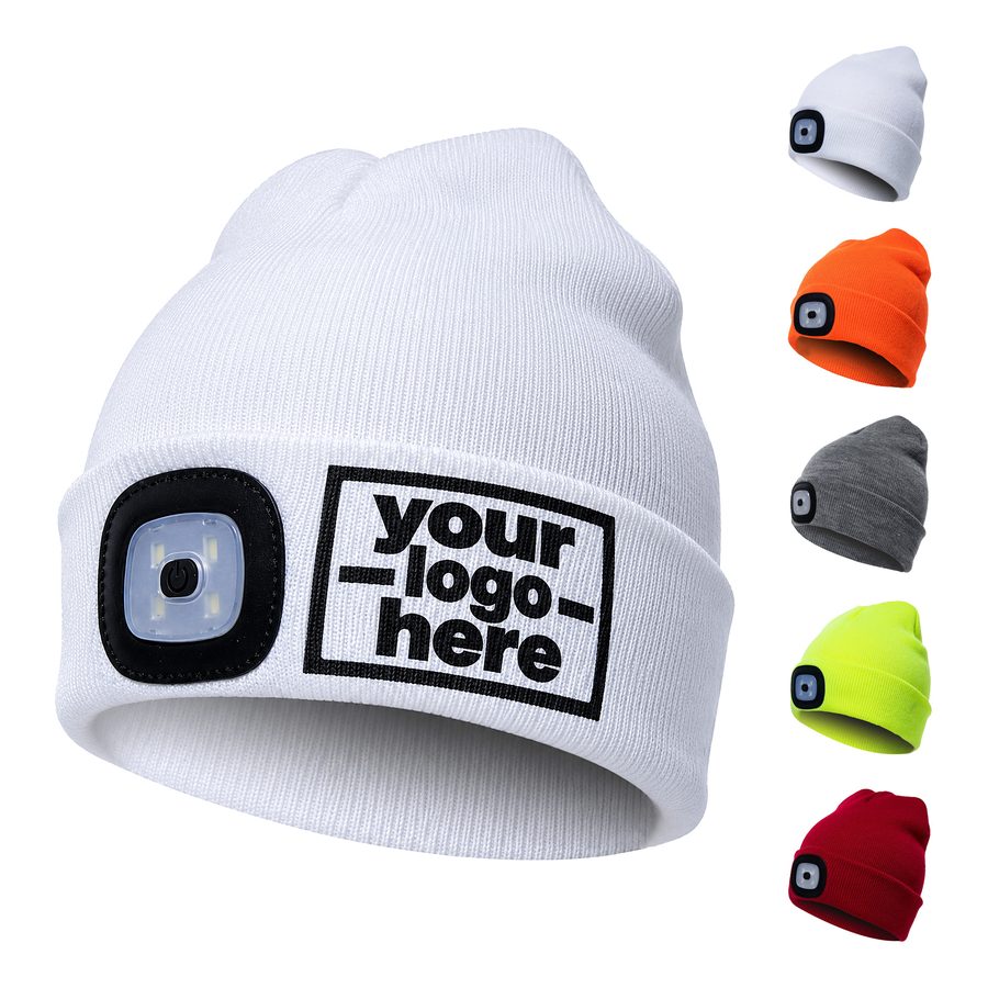 Cuffed Beanie With Removable Front Light