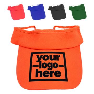 Cotton Sun Visor With A Wide Brim