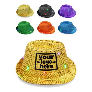 Light-Up Sequin Fedora Hat