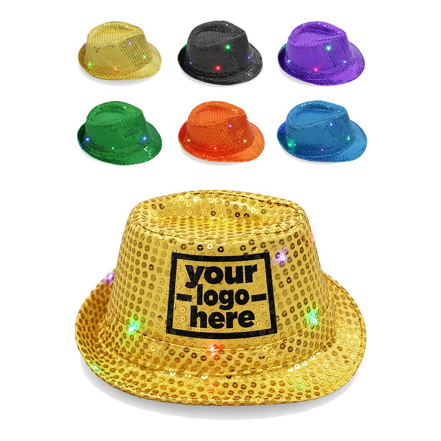 Light-Up Sequin Fedora Hat