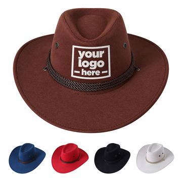 Cowboy Hat With Braided Hatband And Ventilation Eyelets