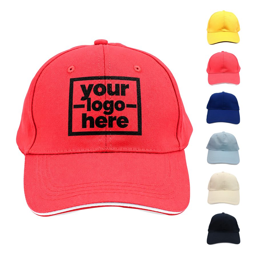 Cotton Cap With A Contrast Brim Edge