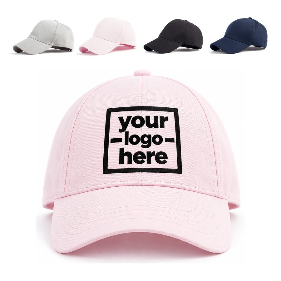 Cotton Cap With A Rear Ponytail Opening