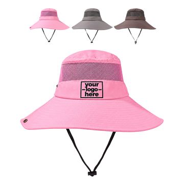 Wide-Brim Sun Hat With A Ventilated Crown