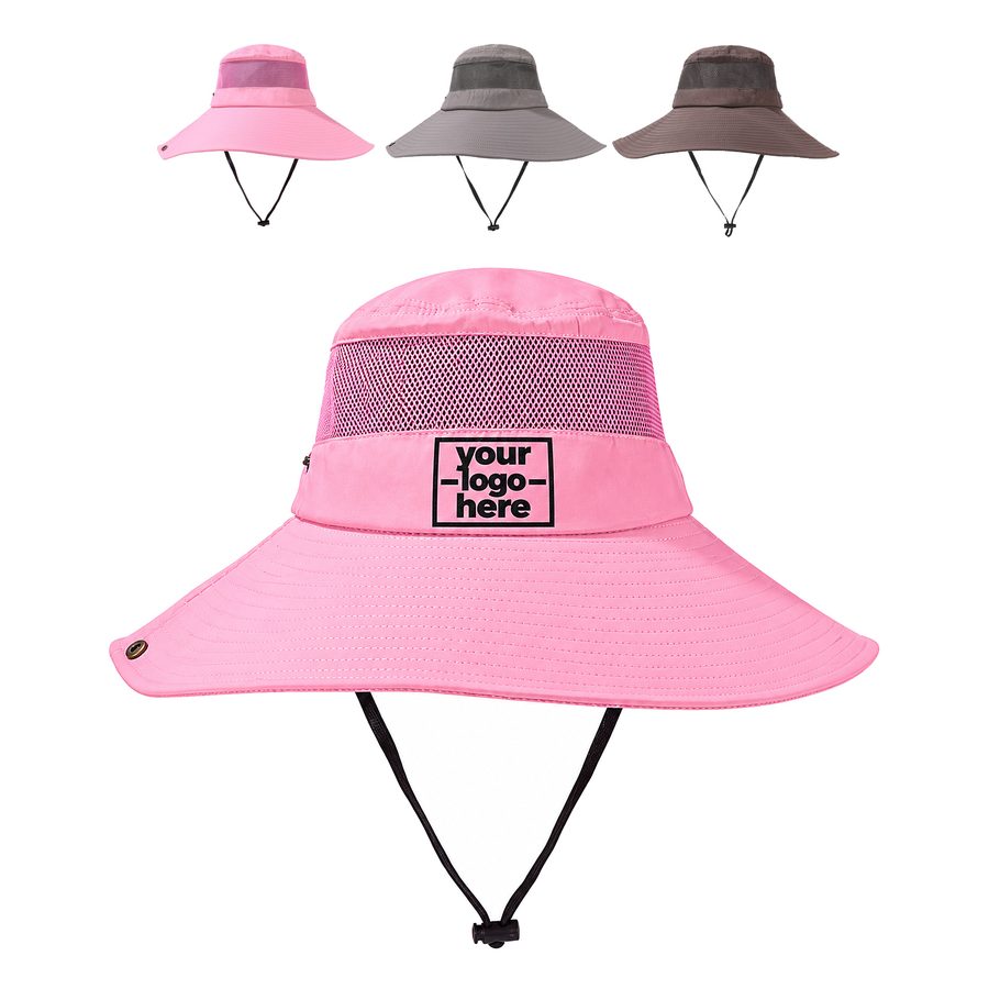 Wide-Brim Sun Hat With A Ventilated Crown