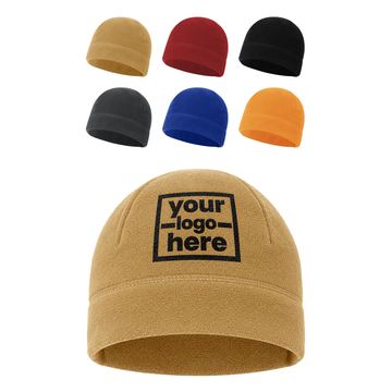 Pull-On Fleece Beanie With Shaped Crown Seams