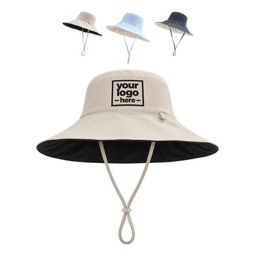 Children’s Sun Hat With A Contrasting Brim Underside